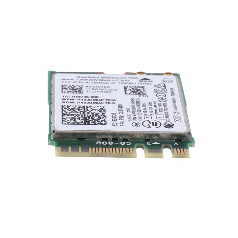 1 Thẻ WiFi AC7265 7265NGW FRU00JT469 802.11AC NGFF BT4.0 Thay Thế Cho Lenovo Thinkpad E550 E455 E555 Series