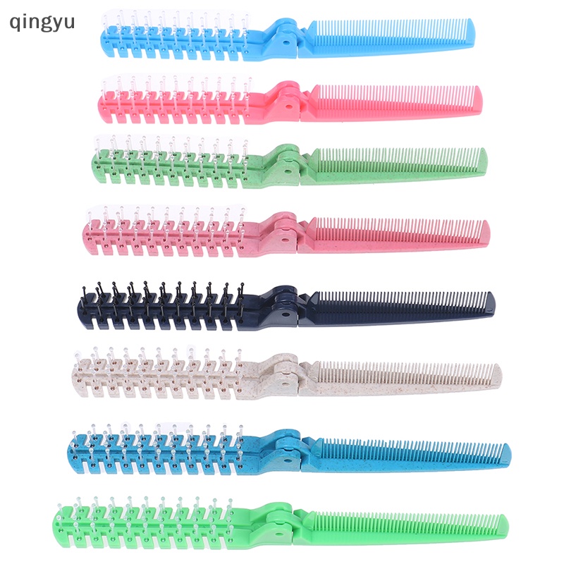 Lược Chải Tóc Hai Đầu Bằng Nhựa Có Thể Gấp Gọn DIY Dành Cho Nữ