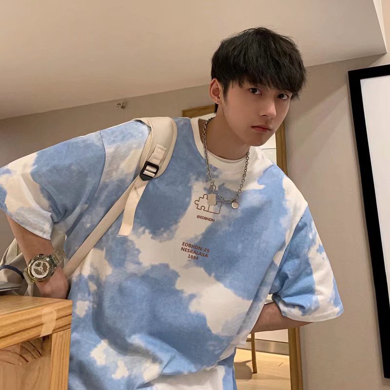 Áo Thun Tay Ngắn Dáng Rộng Chất Liệu Cotton Thời Trang Mùa Hè Cho Nam 300g