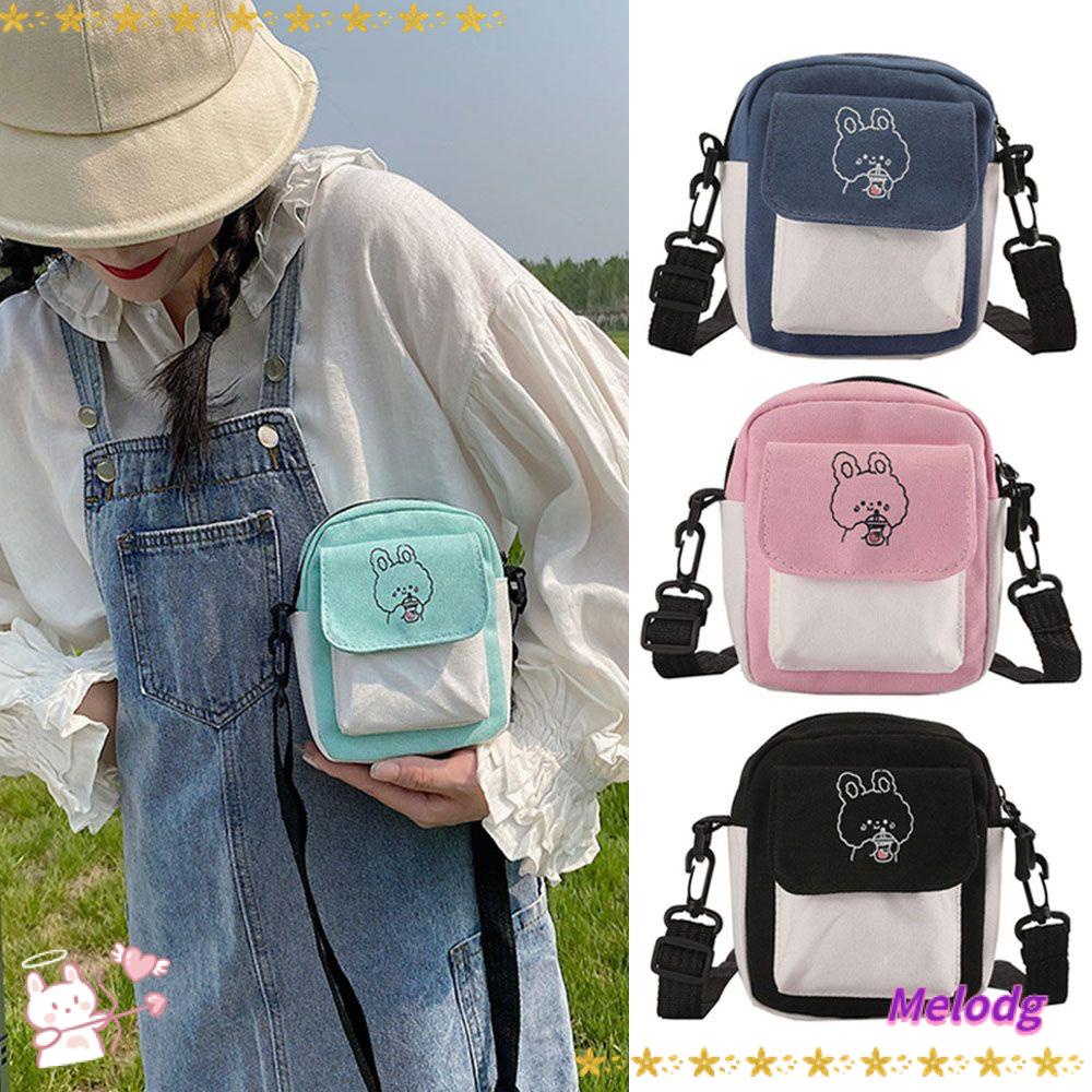 MELODG Túi Xách Đeo Vai In Hoạt Hình Đáng Yêu Thời Trang Sành Điệu