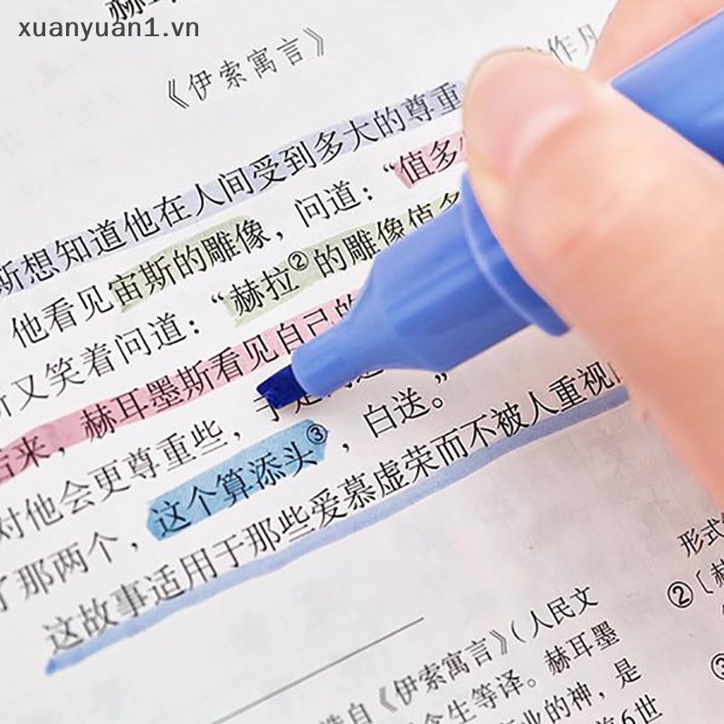 Set 4 Bút Đánh Dấu Màu Kẹo Ngọt Dung Tích Lớn Tiện Dụng