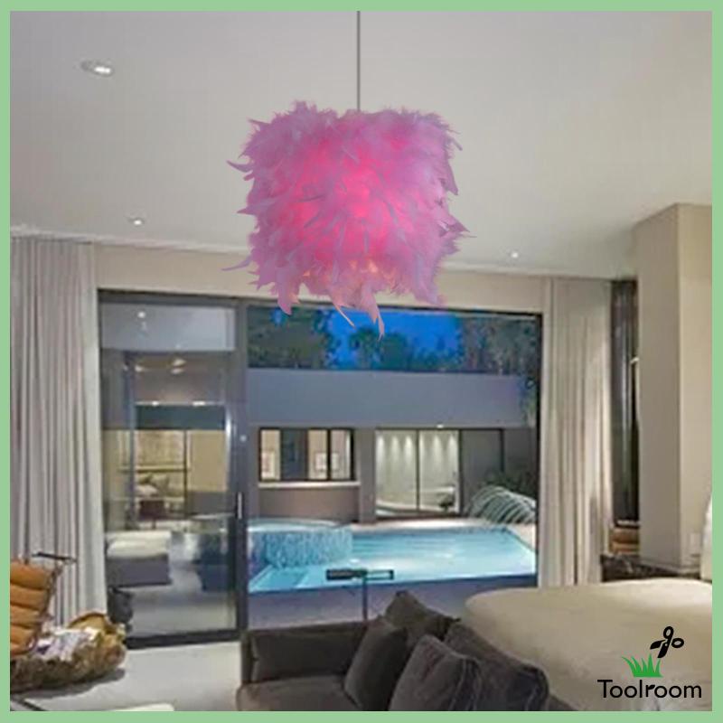 Vỏ Bọc Đèn Trần Hình Lông Vũ Trang Trí Phòng Khách / Tiệc Tùng