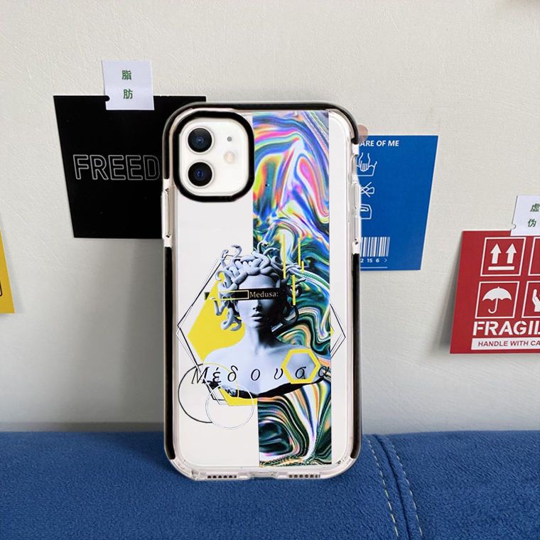 Ốp Điện Thoại Silicone Trong Suốt In Hình Nữ Thần Medusa Cho Apple Iphone Xsmax 7Plus 11 13 812pro xrx
