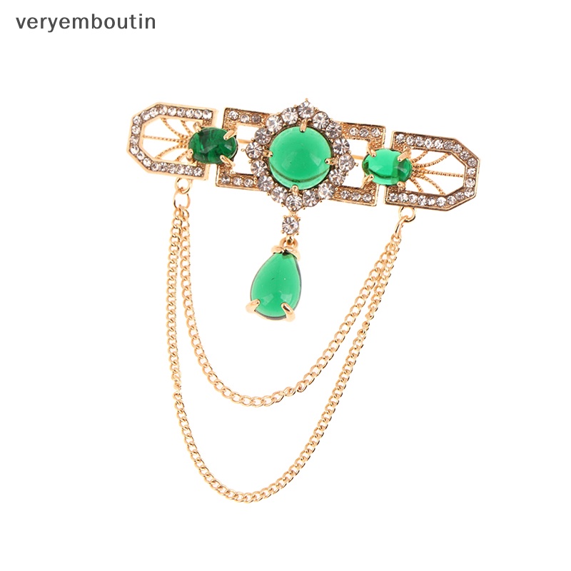 Ghim Cài Áo Chuỗi Tua Rua Đính Đá Thời Trang Chất Lượng Cao Cho Nữ