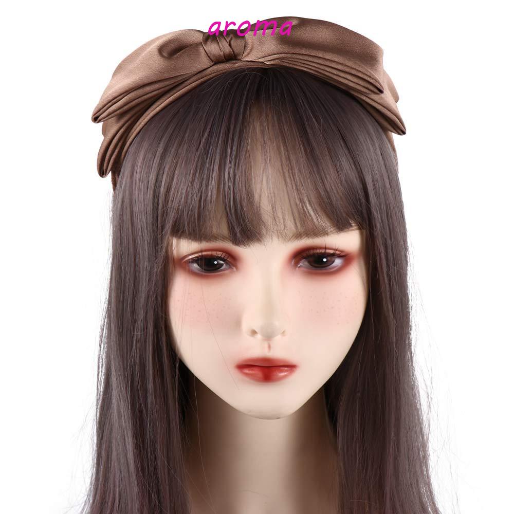 AROMA Cài Tóc Nơ Hai Lớp Đơn Giản Thời Trang Cho Nữ