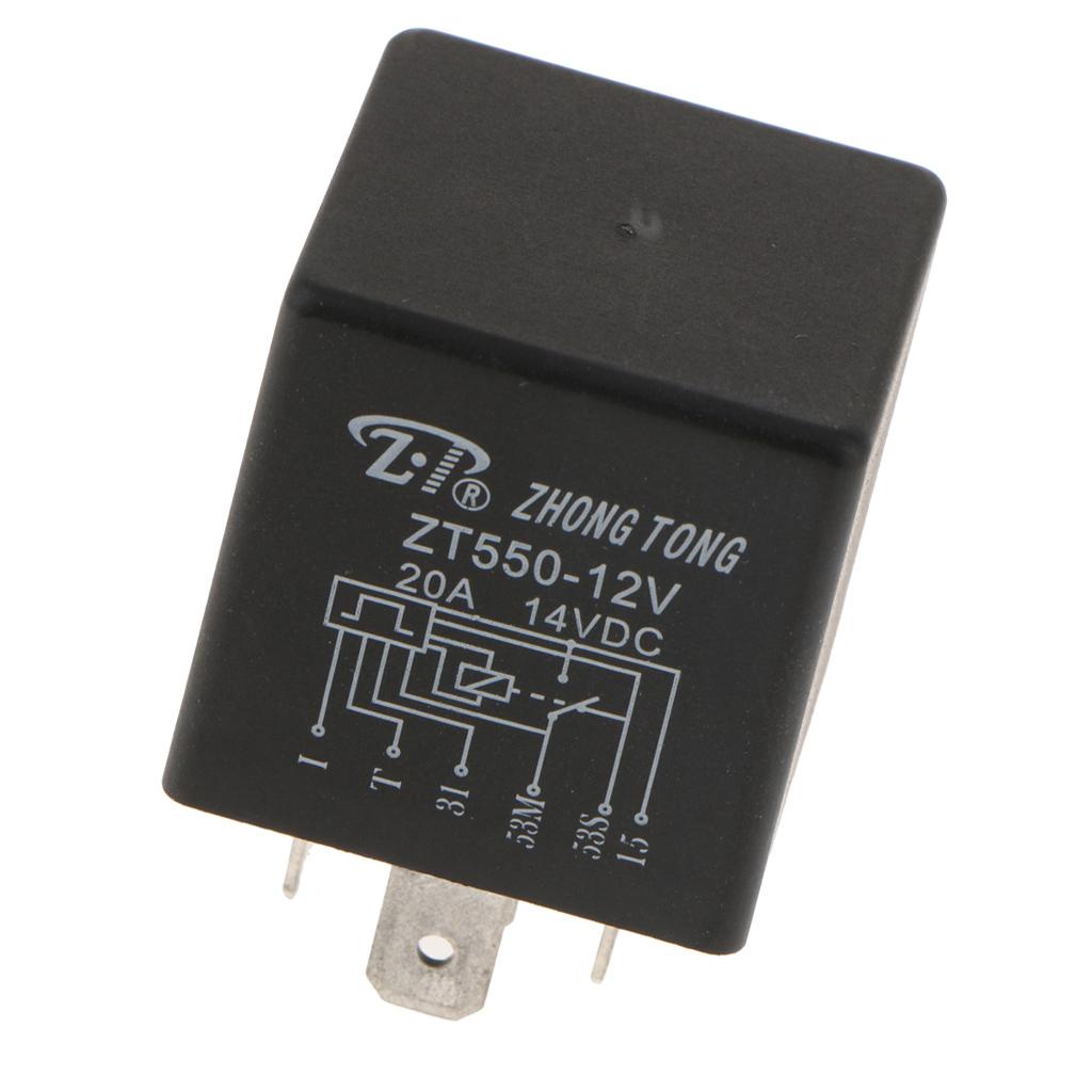 Rơ le Fenteer gạt nước kính chắn gió 6 chấu ZT603-DC12V 20A 30 * 30 * 30 * 30mm/ 1.18X1.18X1.18Inch