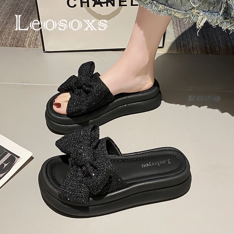 Leosoxs dép sandal nữ dép nữ dép bánh mì nữ dép bánh mì Chống Trượt 070721