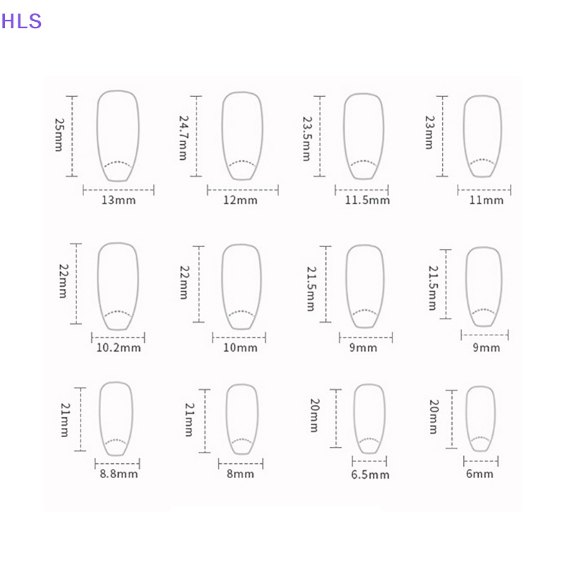Bộ 24 Móng Tay Giả Bằng Acrylic Màu Đen Có Thể Tái Sử Dụng Y2k
