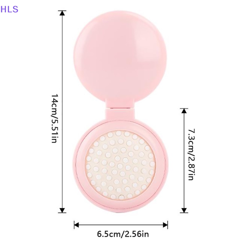 Lược Chải Tóc Mát Xa Mini Có Gương Gấp Gọn Bỏ Túi Mang Đi Du Lịch Tiện Lợi