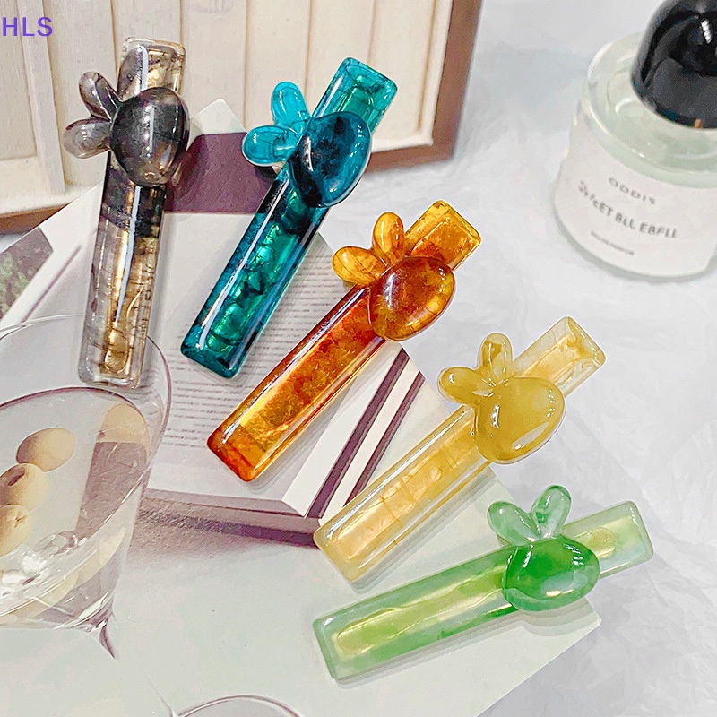 Kẹp Tóc Màu Trơn Hình Thỏ Dễ Thương Thời Trang Xuân Hè Cho Nữ