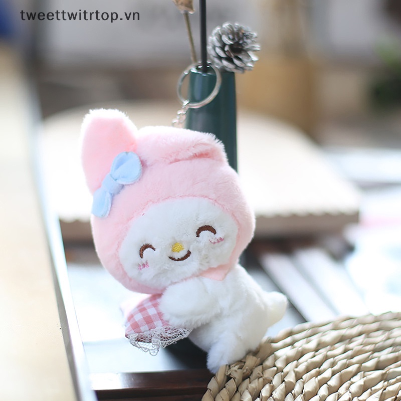 Móc Khóa Búp Bê TRTOP Sanrio Cinnamoroll Melody Nhồi Bông Đáng Yêu