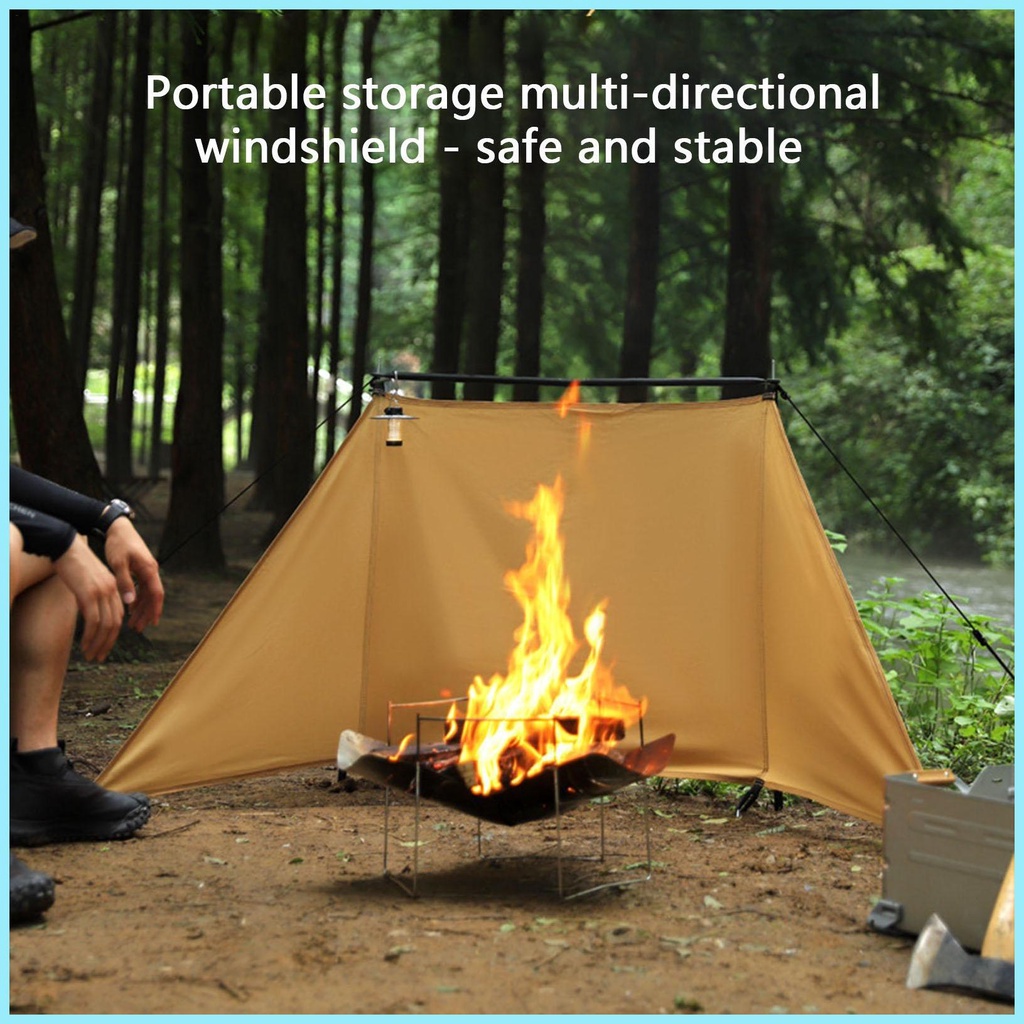 Tấm Chắn Gió Chống Gió Có Thể Gập Lại Tiện Dụng Cho Hoạt Động Ngoài Trời