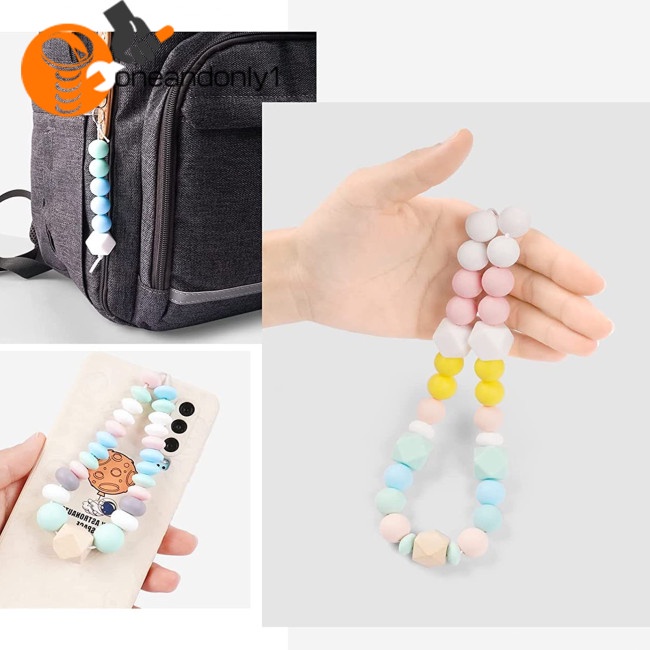 Bộ 100 Hạt Silicone Hình Đa Giác Làm Vòng Tay / Móc Khóa Diy