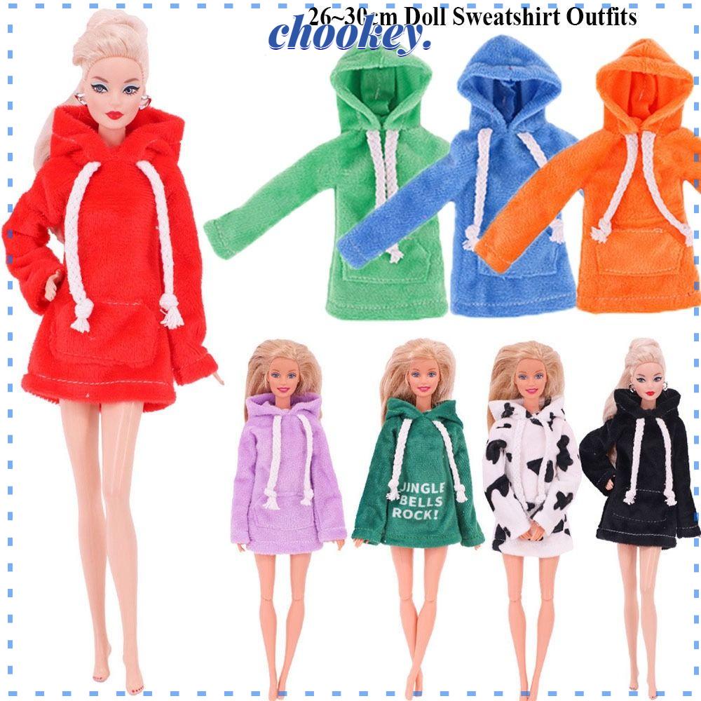 CHOOKEY Áo Nỉ Cho Búp Bê 10 Màu Tỉ Lệ 1 / 6