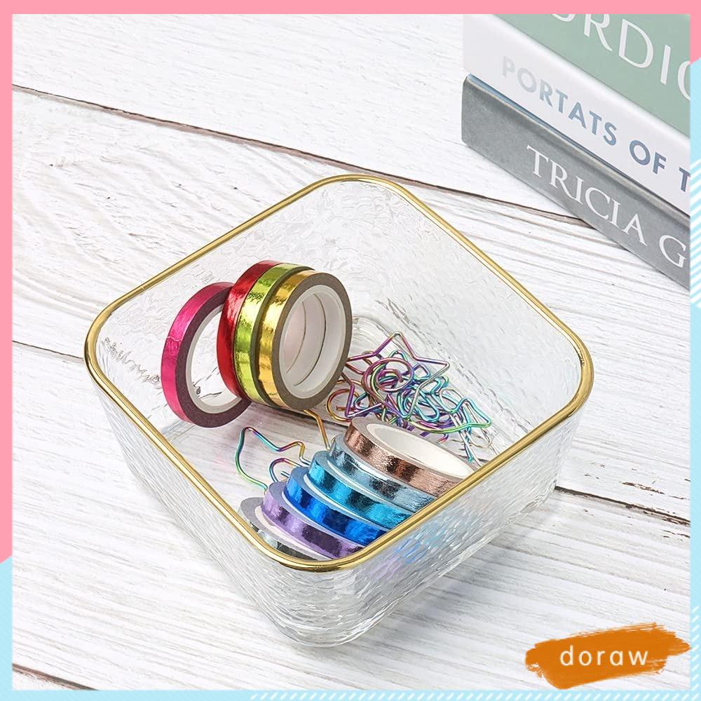 DORAW Phụ Kiện Bát Thủy Tinh Có Búa Đập Vành Để Bàn