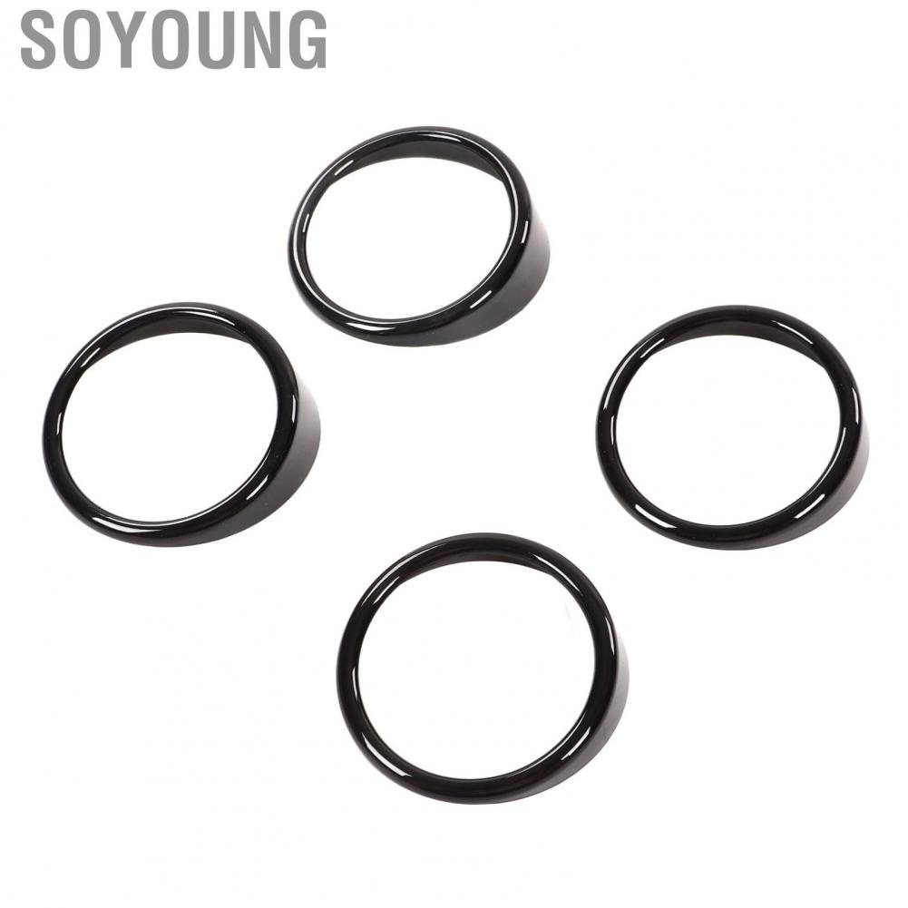 Soyoung AC Air Vent Ring Trim Interior Decor Outlet for Car Dashboard