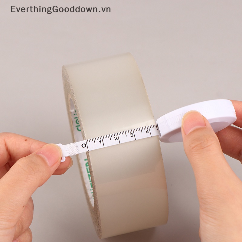 Thước Dây Hai Mặt Mini 1.5m 60inch Màu Đen Có Thể Thu Gọn Tiện Dụng vn
