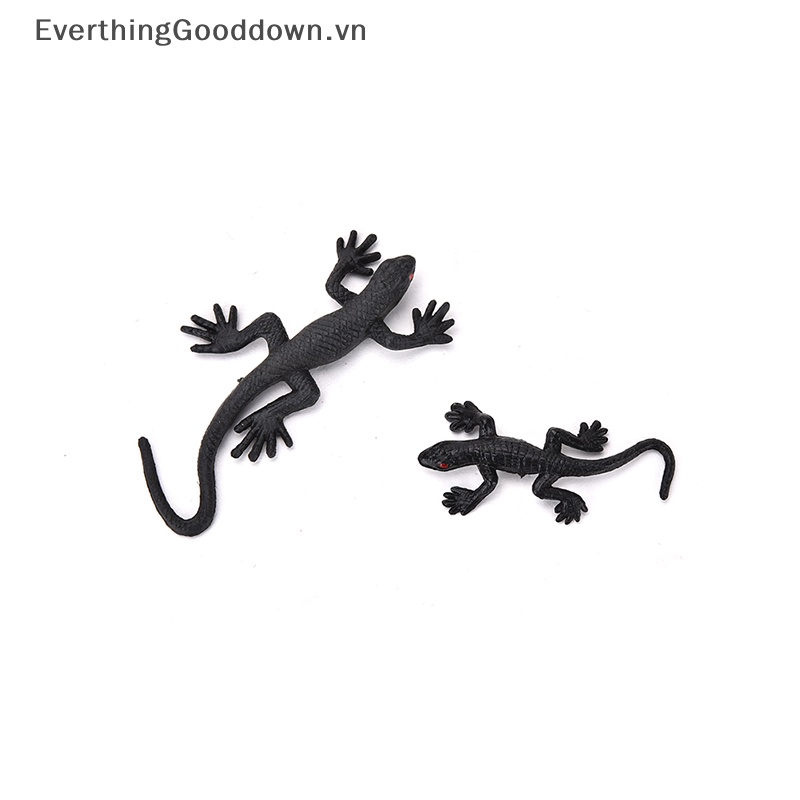 Everthinggooddown Set 2 Chú Thằn Lằn Giả Bằng Nhựa Vui Nhộn Đồ Chơi Cuộc Sống Vui Nhộn Bằng Nhựa Bọ Cánh Cứng Vui Nhộn Độc Đáo