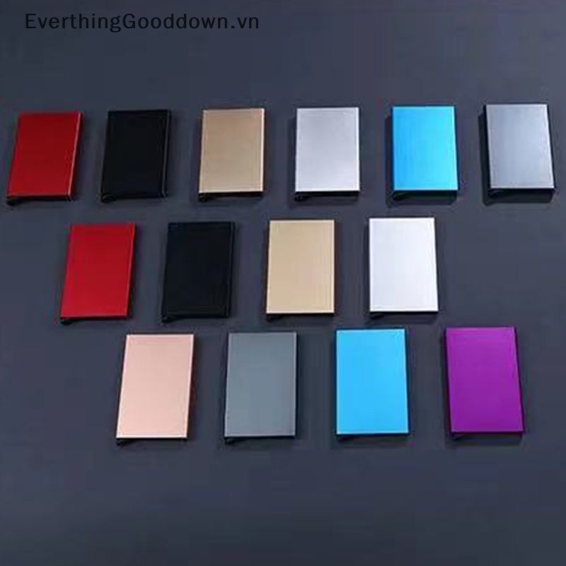 Everthinggood Ví Đựng Thẻ Tín Dụng ID Bằng Kim Loại Nhôm Mỏng Chống Trộm Cho Nam Và Nữ vn