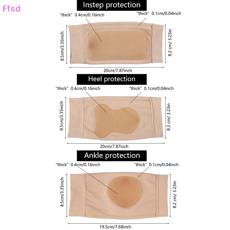 1 Cặp Gel Bảo Vệ Gót Chân Giảm Đau Tiện Dụng