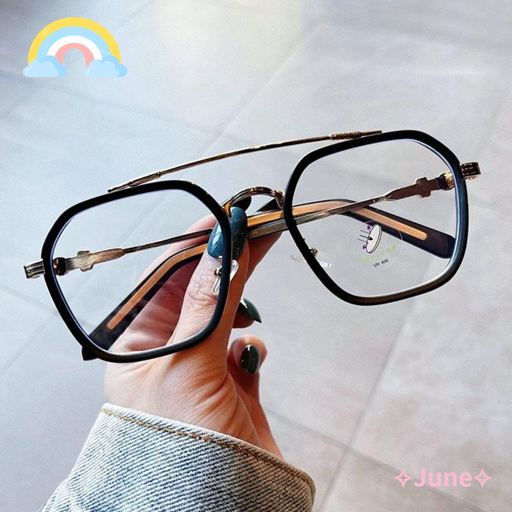 JUNE Kính Mát Gọng Siêu Nhẹ Chống Ánh Sáng Xanh Thời Trang Cho Nam Và Nữ