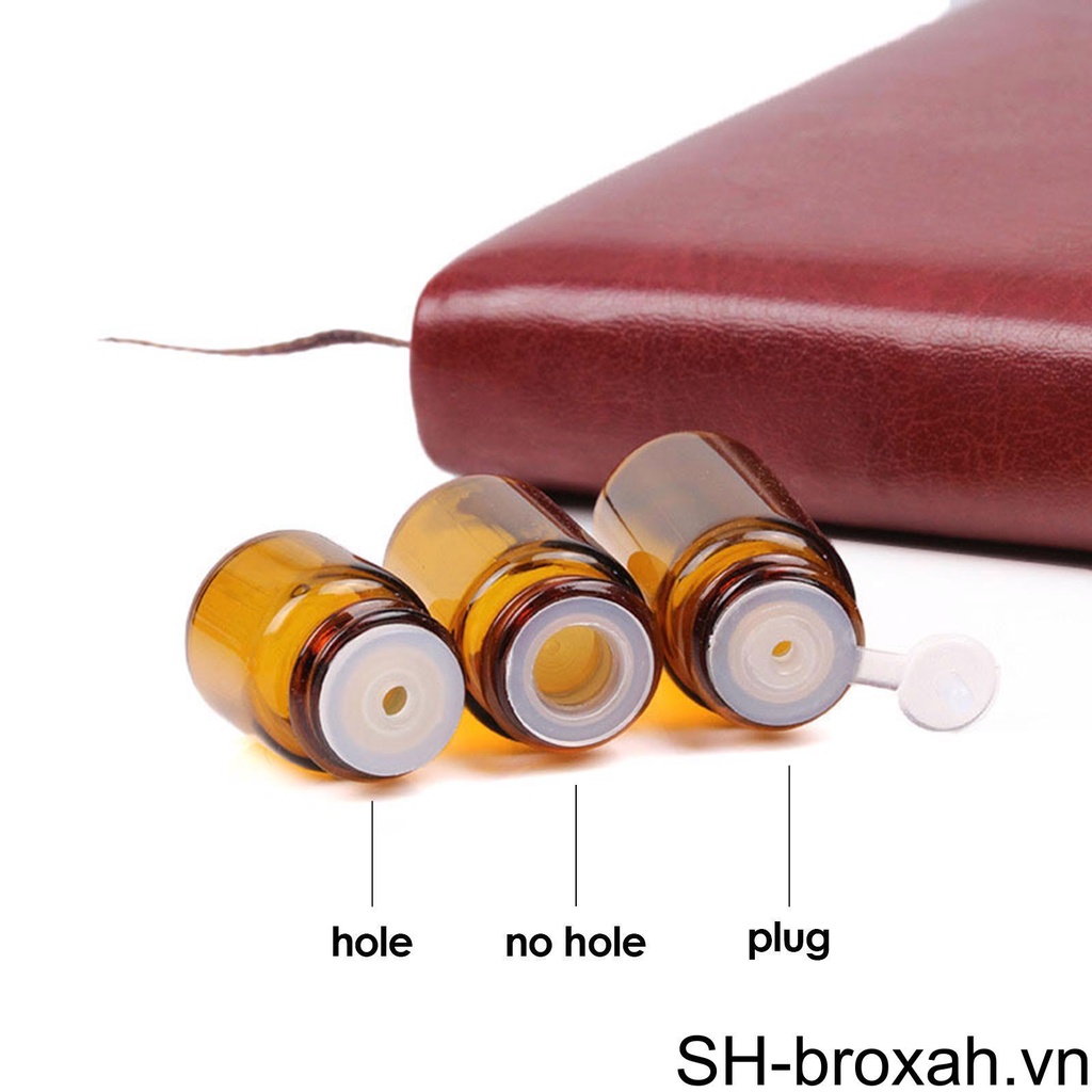 Bình Rỗng Đựng Tinh Dầu Dạng Lỏng Chống Rò Rỉ Màu Hổ Phách