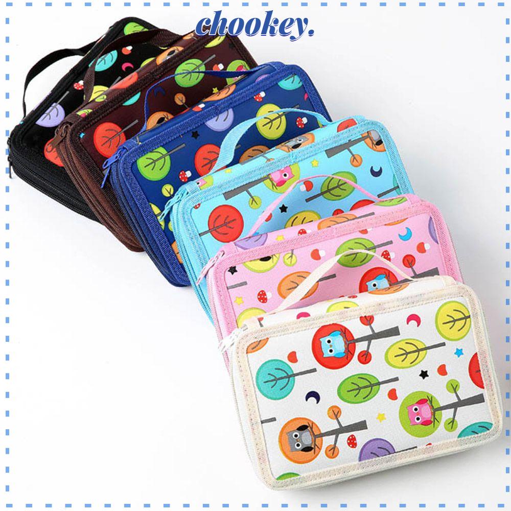 CHOOKEY Túi Đựng Bút Chì 32 Lỗ Cỡ Lớn Màu Sắc Xinh Xắn Tiện Dụng