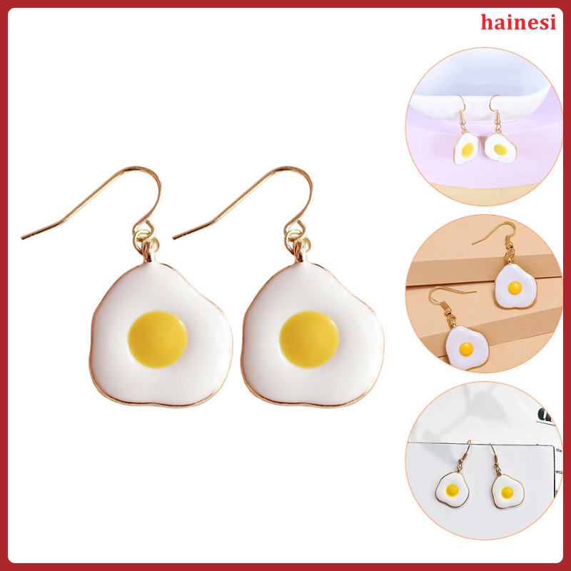 Khuyên Tai Lủng Lẳng Hình Trứng Chiên