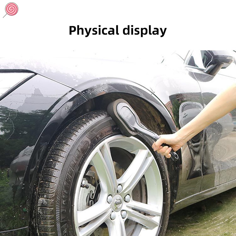 Mút Xốp Mềm Đánh Bóng Lốp Xe Hơi Có Tay Cầm Dài Tiện Dụng