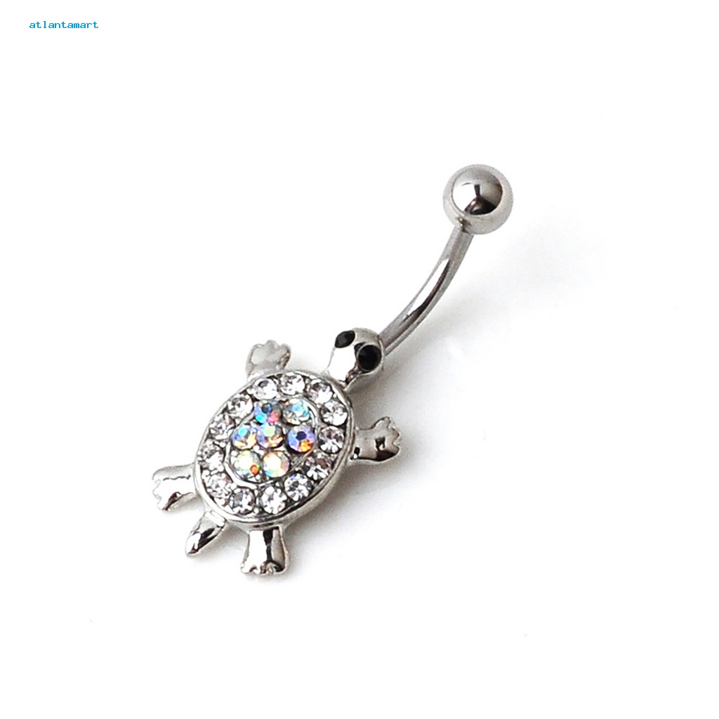 Túi Đựng Đồ Dùng Đa Năng Tiện Dụng| Khuyên Rốn Hình Rùa Con Đính Đá Nhiều Màu Sắc Dễ Thương 16G