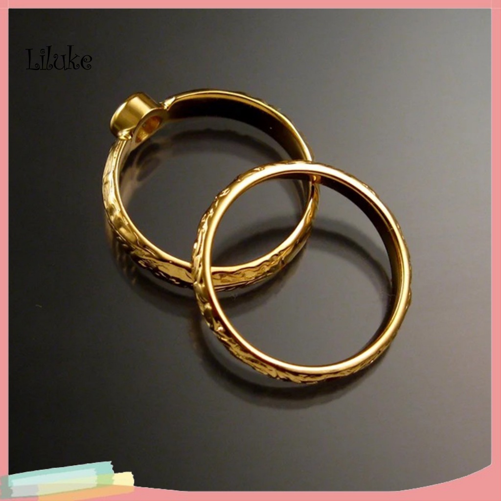 Bộ 2 Nhẫn Nữ Trang Đính Đá Sang Trọng