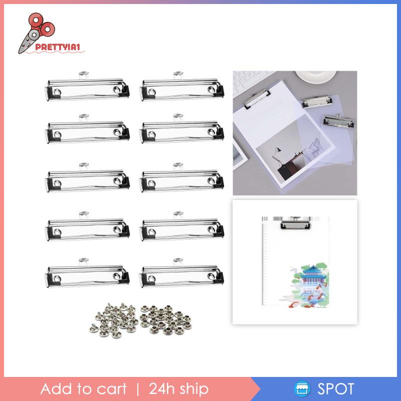 Set 10 Kẹp Sắt Kẹp Tài Liệu Với Chân Cao Su Tiện Dụng