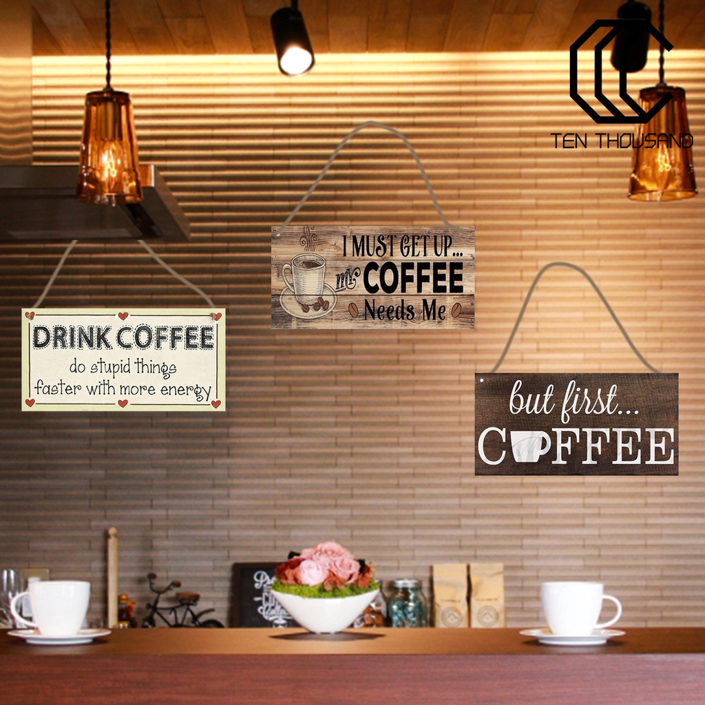 [COD]✥Bảng Gỗ Trang Trí Quán Cà Phê Độc Đáo