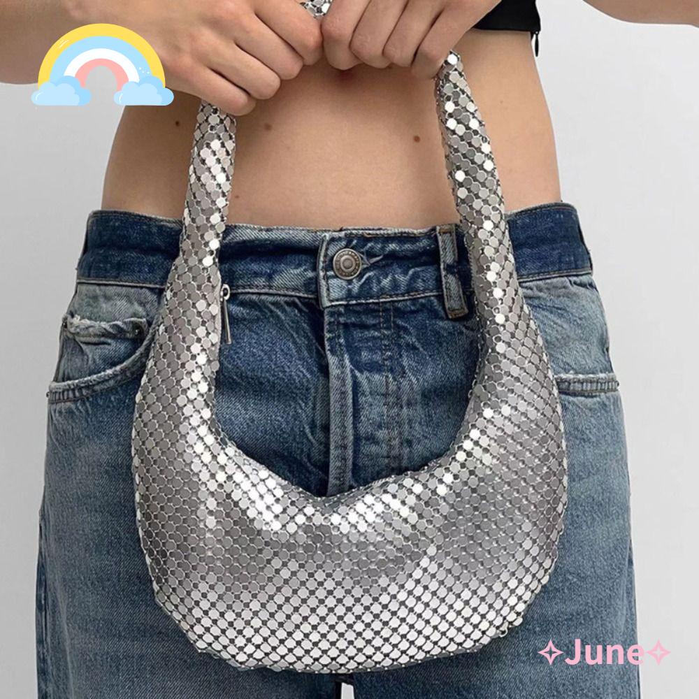 JUNE Túi Xách Họa Tiết Lấp Lánh Cao Cấp Thời Trang