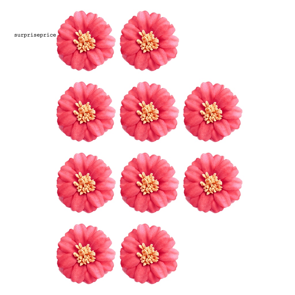 Set 10 Bông Hoa Giả Bằng Lụa Chống Nước Dùng Trang Trí Tiệc Cưới