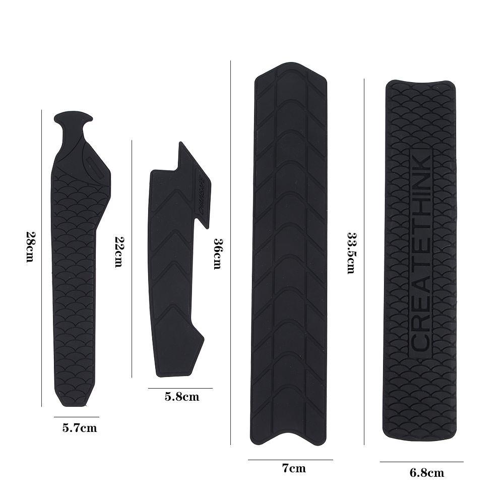 LANFY Vỏ Bọc Bảo Vệ Dây Xích Xe Đạp Leo Núi Tháo Rời Được Màu Đen