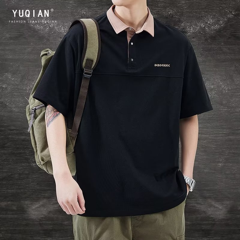 Áo Thun polo Mỏng Tay Lỡ Dáng Rộng Thời Trang Xuân Hè Cho Nam