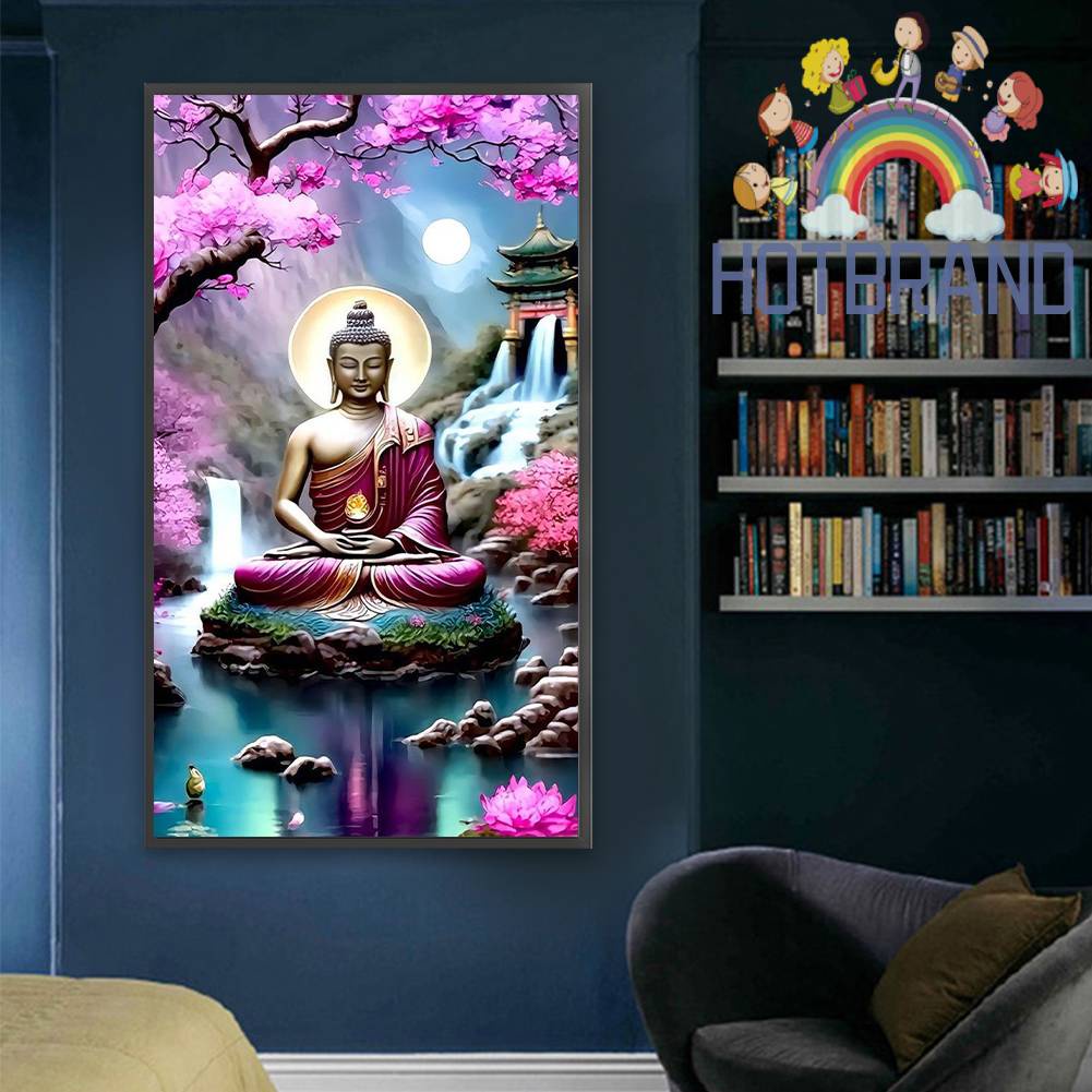 Tranh Đính Đá Kim Cương Toàn Bộ 5D DIY Hình Vẽ Phật