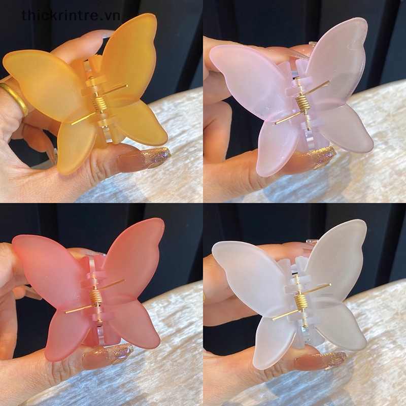 Kẹp Tóc Hình Bướm Trong Suốt Thời Trang Cho Nữ