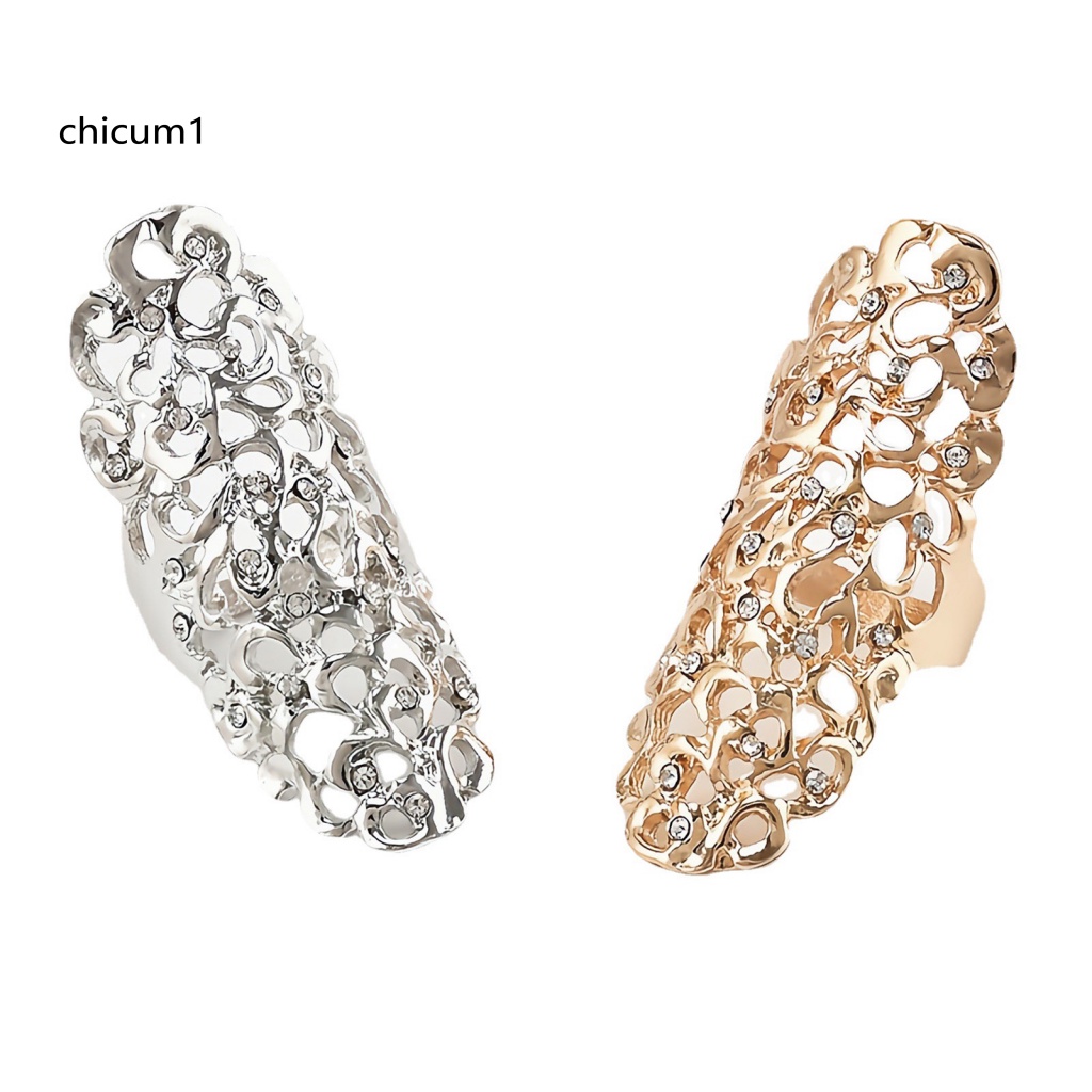 Nhẫn Đeo Khớp Ngón Tay Đính Đá Phong Cách Vintage Thời Trang