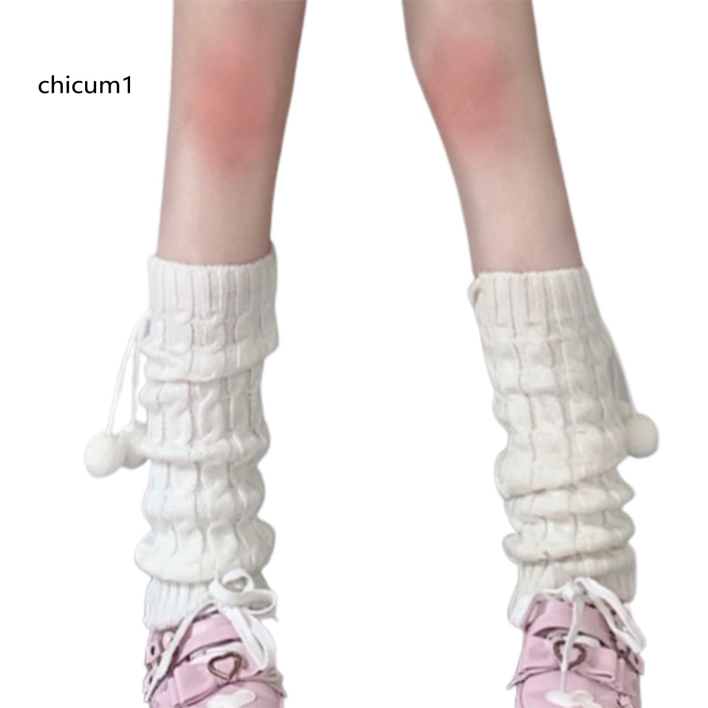 1 Đôi Tất Ống Trung Mềm Mại Thoáng Khí Giữ Ấm Mùa Đông Cho Nữ