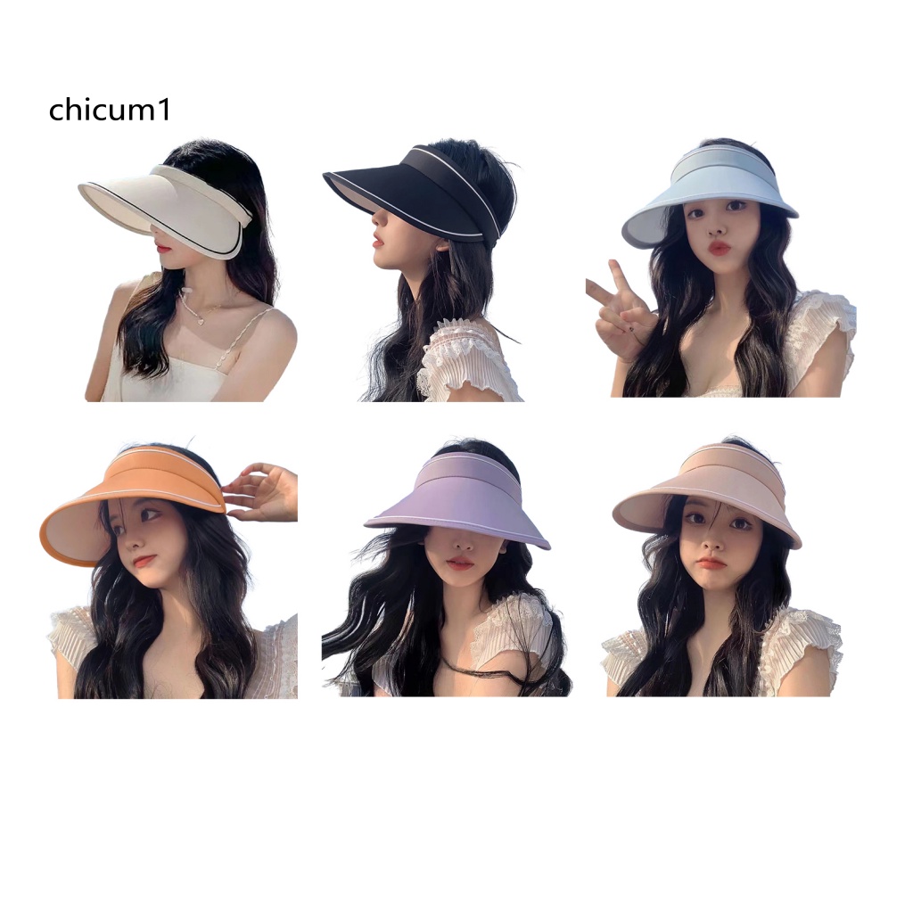 Mũ Lưỡi Trai Nửa Đầu Chống Nắng Màu Trơn Thời Trang Mùa Hè