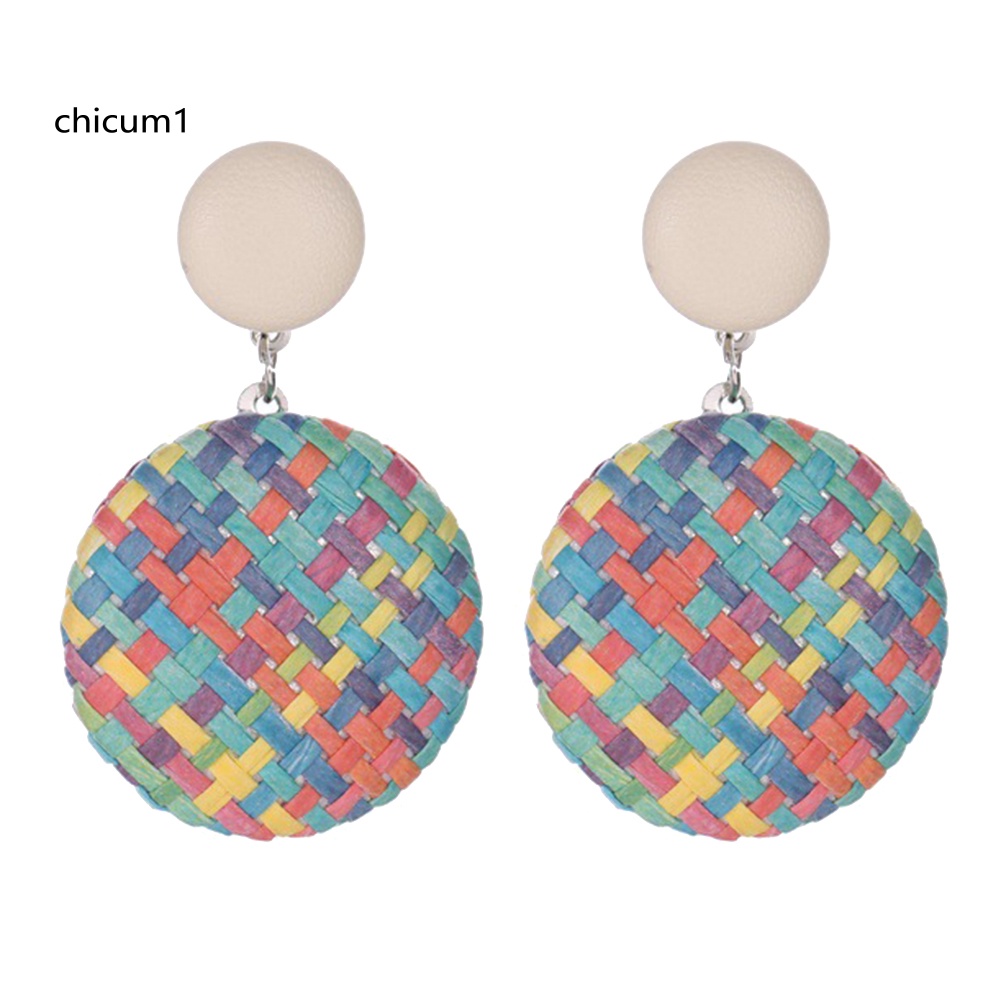 Khuyên Tai Nữ Trang Dáng Tròn Phong Cách Bohemian