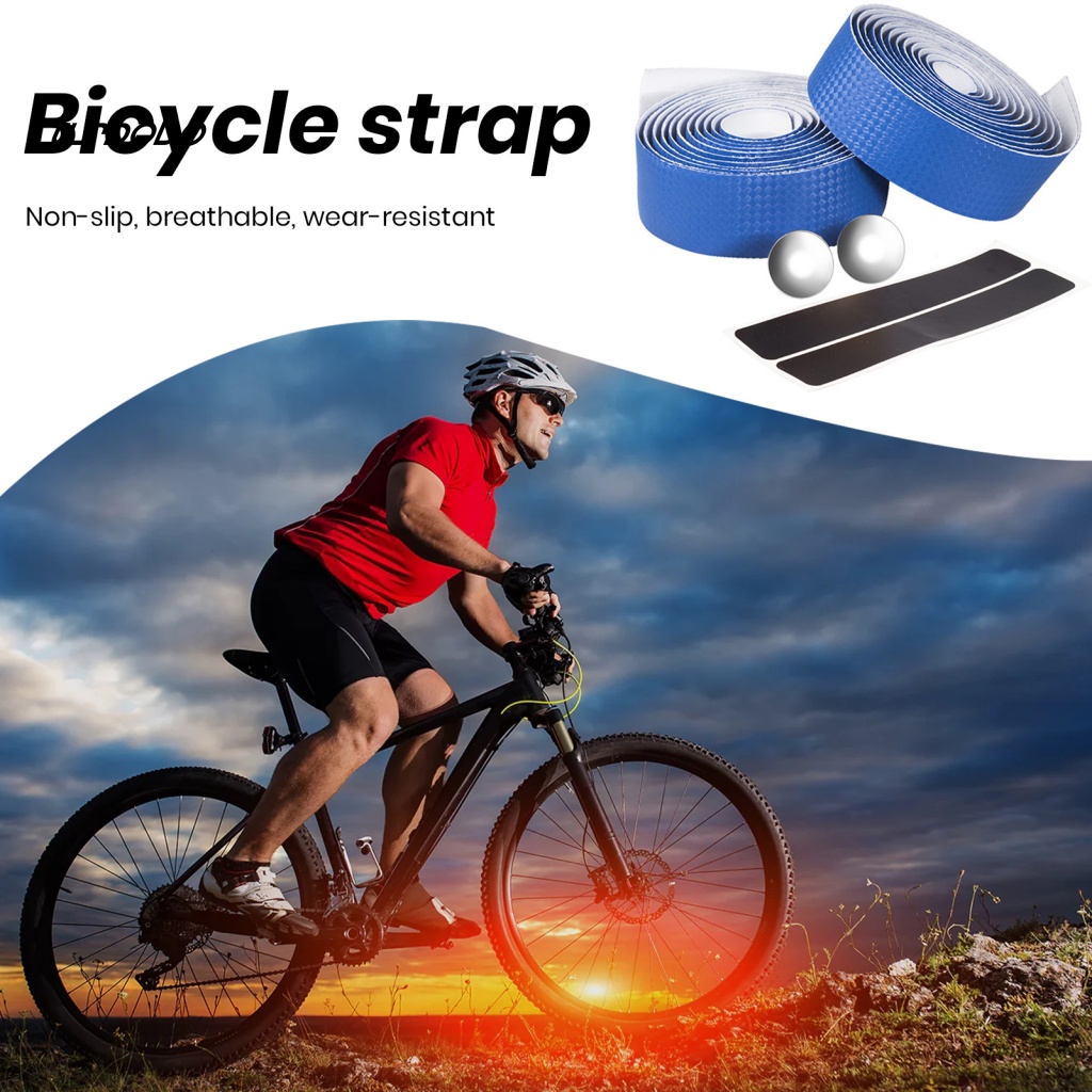 1 Set Băng Quấn Tay Lái Xe Đạp Chất Liệu Giả Da Chống Trượt Chống Thấm Nước