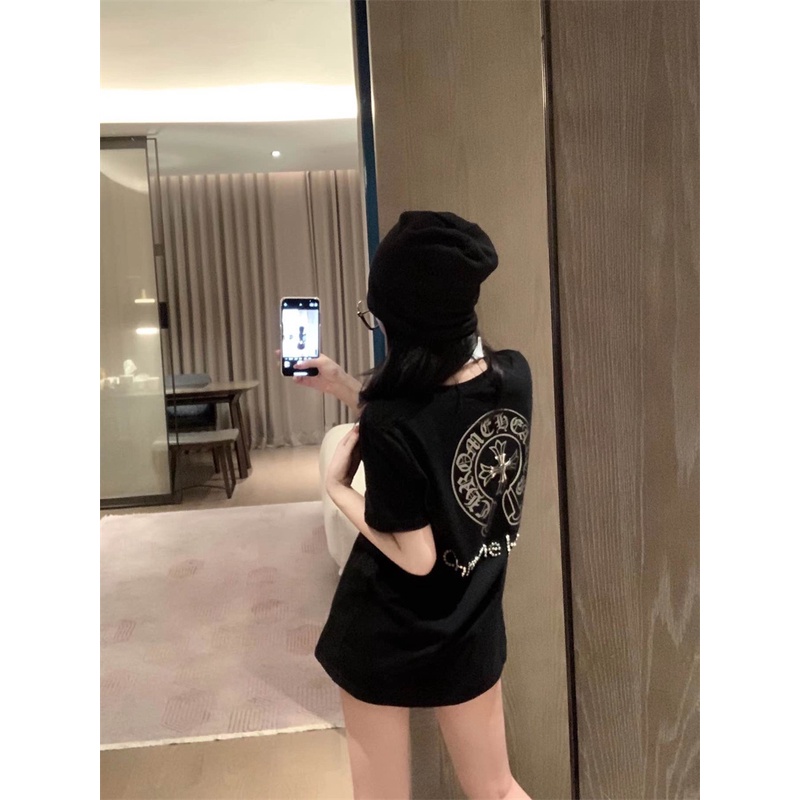 Ch-the Áo Thun Tay Ngắn Bong Bóng Chéo Ngựa Hợp Thời Trang Mới Nhất