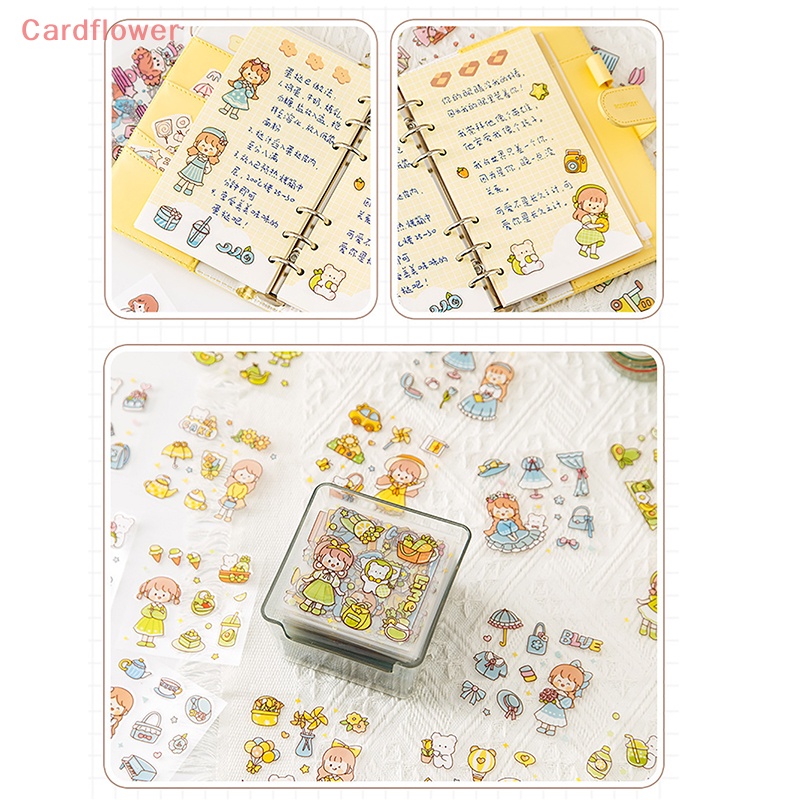 &lt; Cardflower &gt; 50 Miếng Dán Anime PET Chống Thấm Nước Không Lộ Dành Cho Học Sinh Và Bé Gái Mới