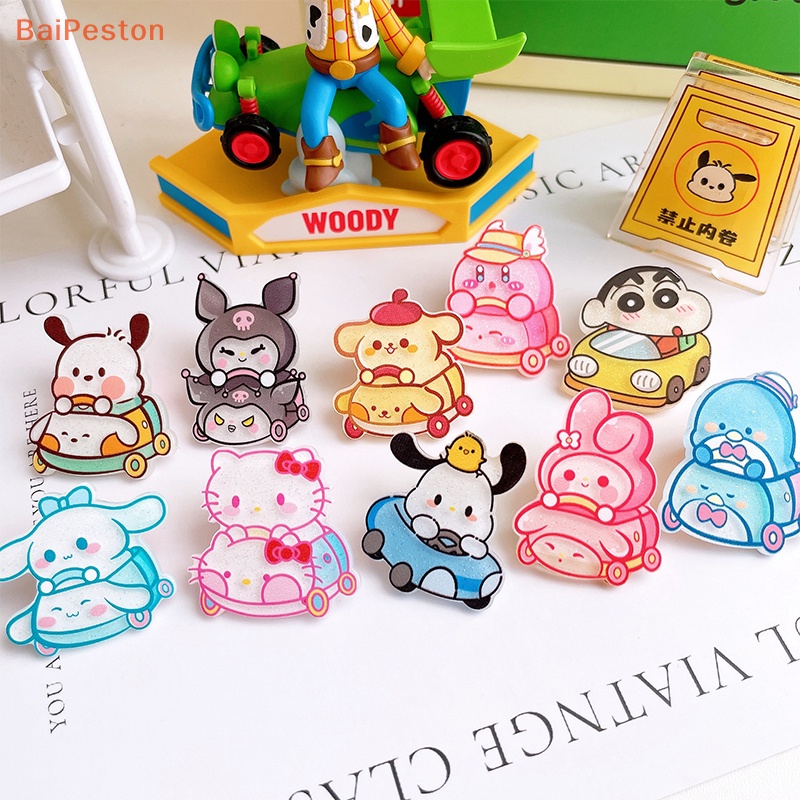 [BaiPestonV] Hộp Phụ Kiện Đồ Chơi Thủ Công Hình Xe Hơi Hoạt Hình Kirby Pochacco Kuromi Acrylic