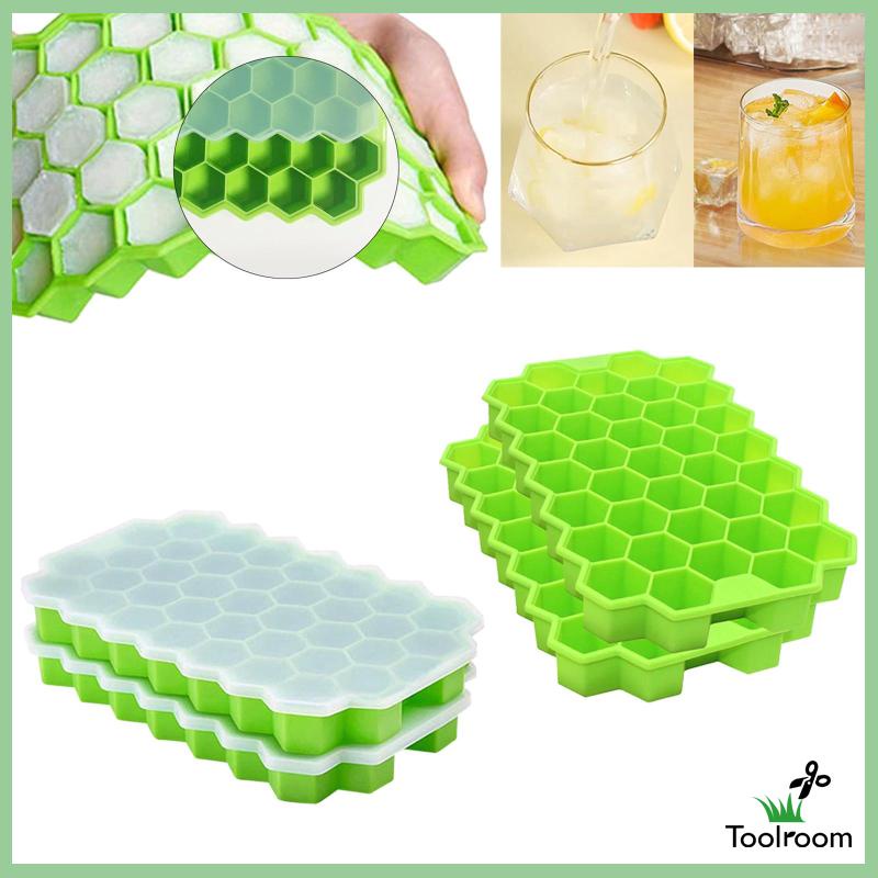 Set 2 Khay Silicone Làm Đá Viên / Sô Cô La / Nước Ép Có Thể Tái Sử