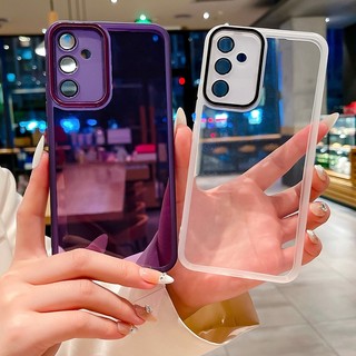  Ốp Silicon Chống Sốc Sang Trọng Trong Suốt Cho Samsung Galaxy A07 A17 A06 A16 A26 A56 A13 A23 A24 A14 A35 A54 M55 C55 A04S 4G 5G 