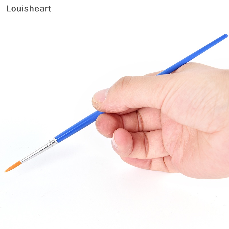 Set 10 Cọ Vẽ Màu Nước Đầu Tròn Bằng Nhựa Acrylic Louisheart Set 10 Cọ Vẽ Tranh Đầu Tròn Bằng Nylon Set 10 / 10 Khẩu Trang Rounn